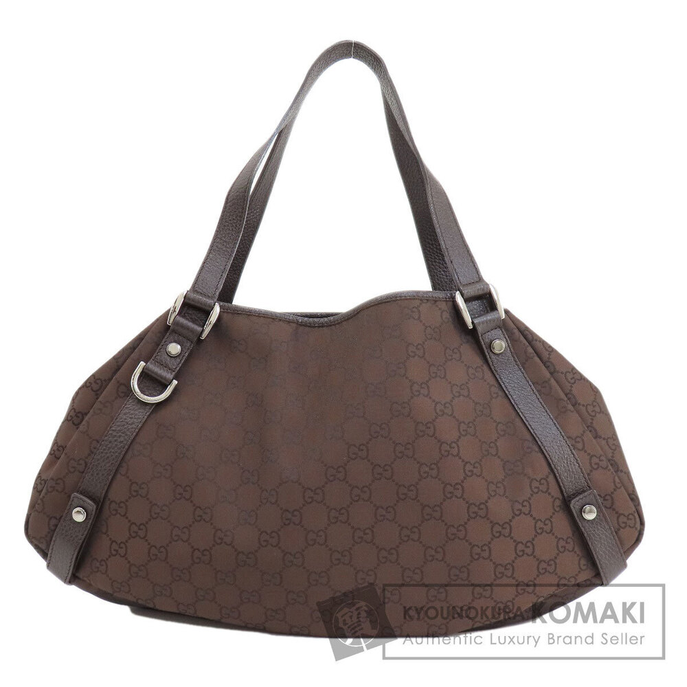 Gucci Abbey Tote Bag GG canvas Brown leather